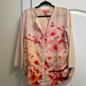Joe Fresh floral, button down. Very good condition!